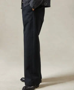 Fashion Lot 828 1940s Yarn-Dyed Wide Leg Trousers Pants&trousers