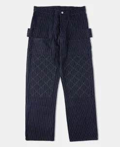 Discount Lot DW2213 Selvedge Striped Biker Trousers Pants&trousers