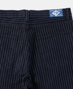 Discount Lot DW2213 Selvedge Striped Biker Trousers Pants&trousers
