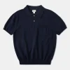Fashion Lot 910S Knit Polo Shirt - Dark Navy Polo Shirts | Short Sleeve T-Shirts
