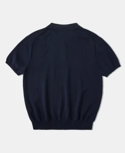 Fashion Lot 910S Knit Polo Shirt - Dark Navy Polo Shirts | Short Sleeve T-Shirts