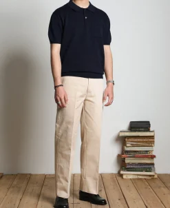 Fashion Lot 910S Knit Polo Shirt - Dark Navy Polo Shirts | Short Sleeve T-Shirts