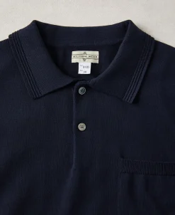 Fashion Lot 910S Knit Polo Shirt - Dark Navy Polo Shirts | Short Sleeve T-Shirts