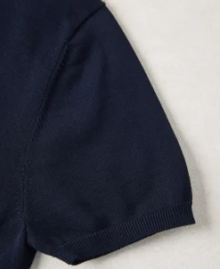 Fashion Lot 910S Knit Polo Shirt - Dark Navy Polo Shirts | Short Sleeve T-Shirts