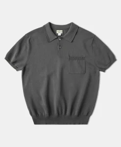 Fashion Lot 910S Knit Polo Shirt - Gray Polo Shirts | Short Sleeve T-Shirts