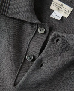 Fashion Lot 910S Knit Polo Shirt - Gray Polo Shirts | Short Sleeve T-Shirts