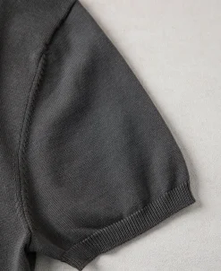 Fashion Lot 910S Knit Polo Shirt - Gray Polo Shirts | Short Sleeve T-Shirts