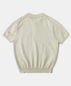 Online Lot 910S Knit Polo Shirt - Ivory Short Sleeve T-Shirts | T-shirts