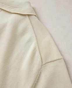 Online Lot 910S Knit Polo Shirt - Ivory Short Sleeve T-Shirts | T-shirts
