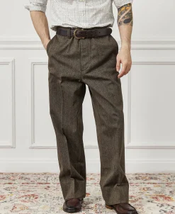 Hot Lot 826W 1940s Mix Herringbone Work Trousers Pants&trousers