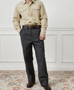 Best Lot 826W 1940s Salt & Pepper Work Trousers Pants&trousers