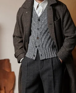 New Marled Shetland Wool Sweater Vest Knitwear&sweaters
