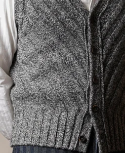 New Marled Shetland Wool Sweater Vest Knitwear&sweaters