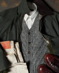 New Marled Shetland Wool Sweater Vest Knitwear&sweaters