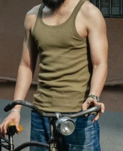 Clearance Military Cotton Tank Top - Olive Tank Tops&vests&boxers