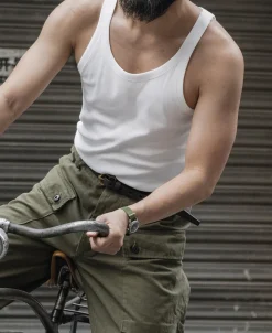 Online Military Cotton Tank Top - White Tank Tops&vests&boxers