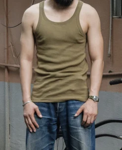 Clearance Military Cotton Tank Top - Olive Tank Tops&vests&boxers