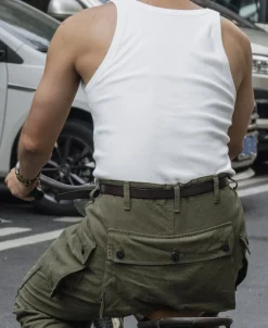 Online Military Cotton Tank Top - White Tank Tops&vests&boxers