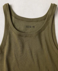 Clearance Military Cotton Tank Top - Olive Tank Tops&vests&boxers