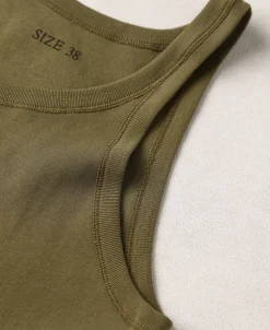 Clearance Military Cotton Tank Top - Olive Tank Tops&vests&boxers