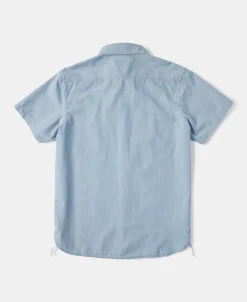 New Military Wash Chambray Short Sleeve Workshirt Short Sleeve Shirts | Shirts