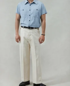 New Military Wash Chambray Short Sleeve Workshirt Short Sleeve Shirts | Shirts
