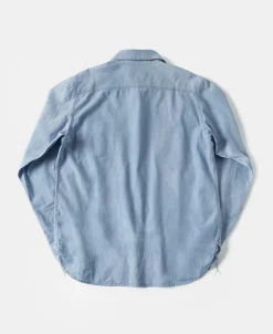 Hot Military Wash Chambray Workshirt Long Sleeve Shirts | Shirts
