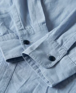 Hot Military Wash Chambray Workshirt Long Sleeve Shirts | Shirts