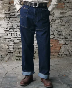 Outlet 1879 Model Charles A. Jones Denim Railroad Work Trousers Jeans | Denim