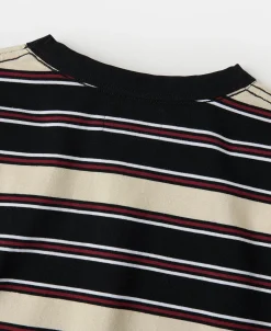 Clearance Multi-Stripe Long Sleeve T-Shirt - Beige/Black Long Sleeve T-Shirts | T-shirts