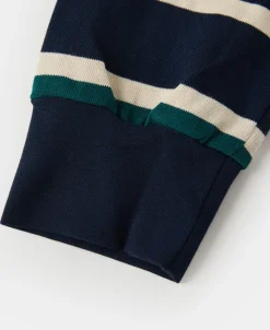 Discount Multi-Stripe Long Sleeve T-Shirt - Navy/Green Long Sleeve T-Shirts | T-shirts