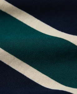 Discount Multi-Stripe Long Sleeve T-Shirt - Navy/Green Long Sleeve T-Shirts | T-shirts