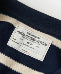 Discount Multi-Stripe Long Sleeve T-Shirt - Navy/Green Long Sleeve T-Shirts | T-shirts