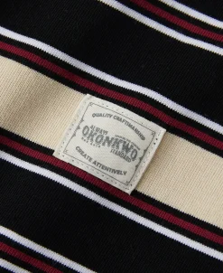 Clearance Multi-Stripe Long Sleeve T-Shirt - Beige/Black Long Sleeve T-Shirts | T-shirts