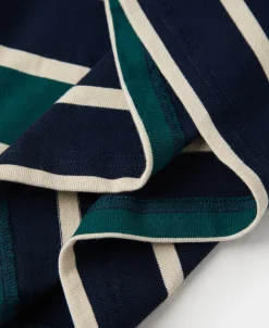 Discount Multi-Stripe Long Sleeve T-Shirt - Navy/Green Long Sleeve T-Shirts | T-shirts