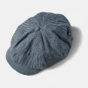 Hot Old Time Denim Stripe Newsboy Cap Hats&caps