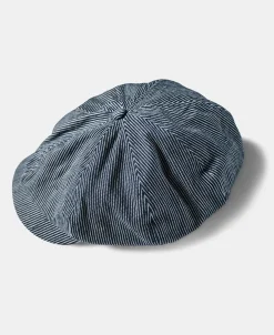 Hot Old Time Denim Stripe Newsboy Cap Hats&caps