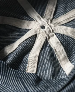 Hot Old Time Denim Stripe Newsboy Cap Hats&caps