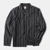 Best Open Collar Old Time Stripe Color Woven Shirt Long Sleeve Shirts | Shirts