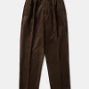 Sale 12.5 oz 8 Wale Corduroy Trousers - Brown Pants&trousers