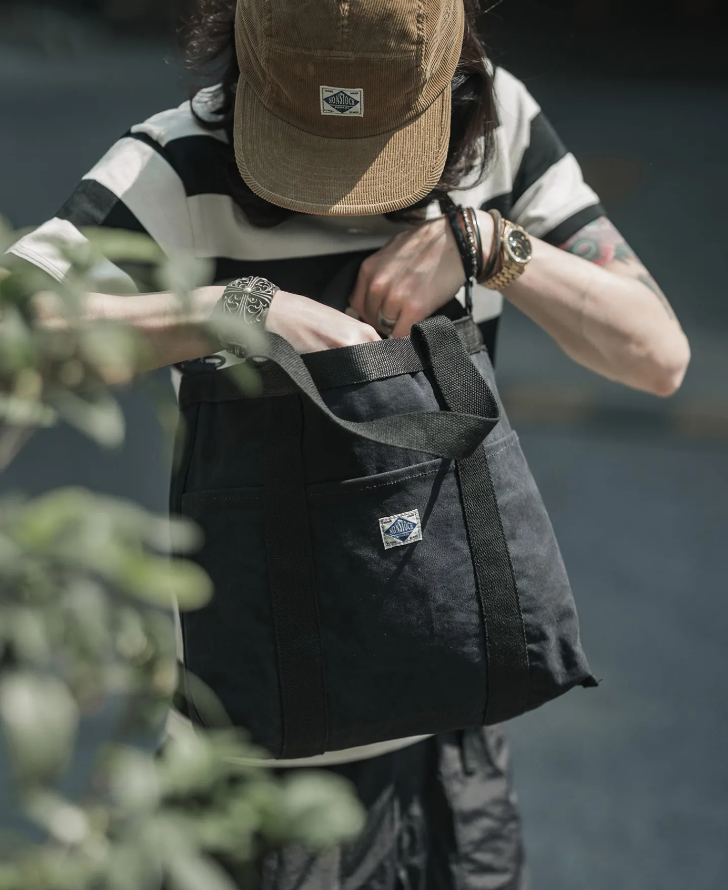 New 18 oz Canvas Tote Bag - Black Bags&luggage