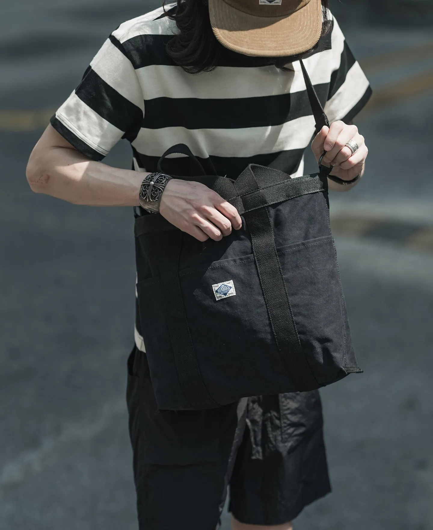New 18 oz Canvas Tote Bag - Black Bags&luggage