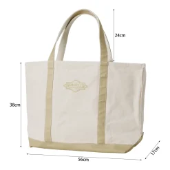 Clearance 22 oz Canvas Tote Bag - Khaki Bags&luggage