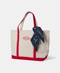 Outlet 22 oz Canvas Tote Bag - Red Bags&luggage