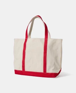 Outlet 22 oz Canvas Tote Bag - Red Bags&luggage