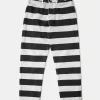 Hot 16 oz Canvas Wide Striped Biker Trousers Pants&trousers