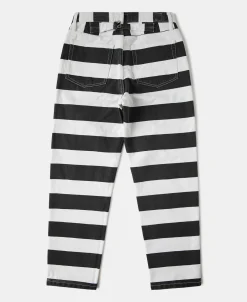 Hot 16 oz Canvas Wide Striped Biker Trousers Pants&trousers