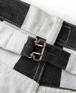 Hot 16 oz Canvas Wide Striped Biker Trousers Pants&trousers
