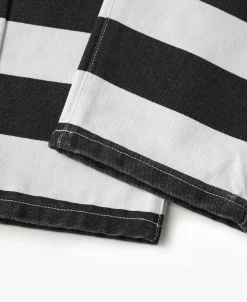 Hot 16 oz Canvas Wide Striped Biker Trousers Pants&trousers