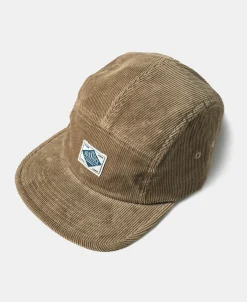Hot 12.5 oz Corduroy 5 Panel Cap - Khaki Hats&caps